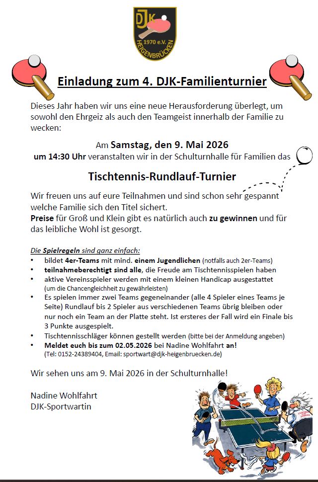 Familienturnier 2026